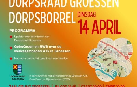 14 april Dorpsborrel met als thema A15