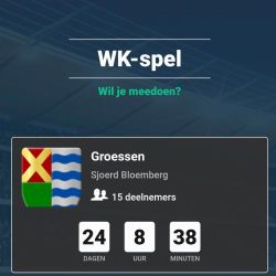 Voetbalkoorts in Groessen! Speel je mee met de WK poule?