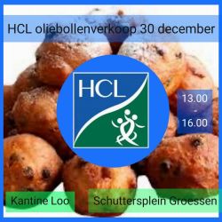 Vrijdag 30 december oliebollenverkoop HCLp