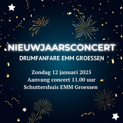 Nieuwjaarsconcert Drumfanfare EMM Groessen 