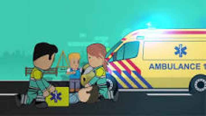 Werk v.d. ambulance bij ZijActief