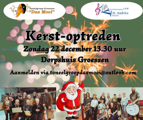 Kerstoptreden Jeugdorkest St. Andries en Toneelgroep Da's Mooi