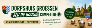 Start Jeu de Boules Competitie Dorpshuis Groessen