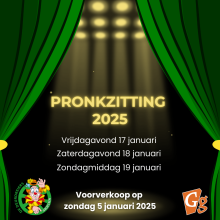 Voorverkoop Pronkzitting CV de Deurdreiers