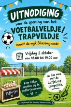 Opening trapveldje Bloesemgaarde