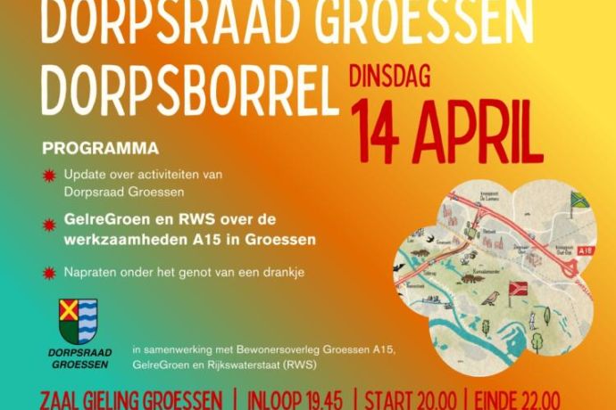 Reminder: Geef je op voor de Dorpsborrel