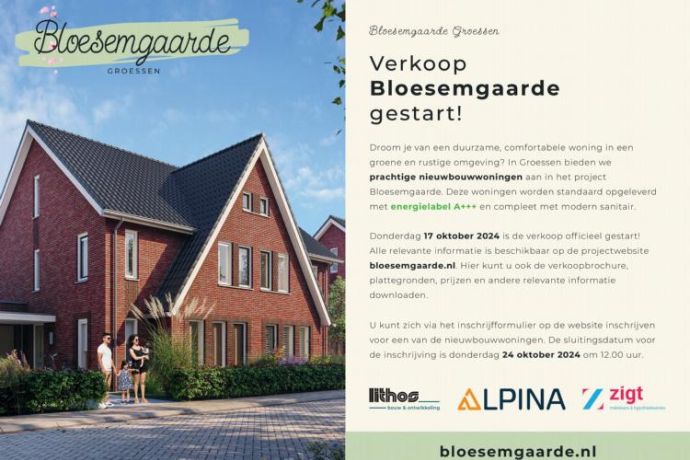 Verkoop  Bloesemgaarde  gestart!